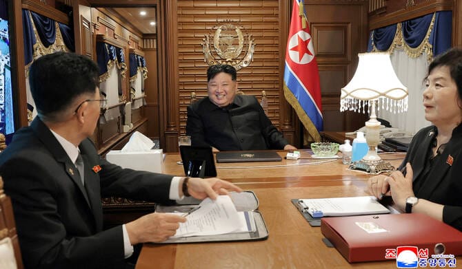 North Korea’s Kim in China ahead of massive military parade