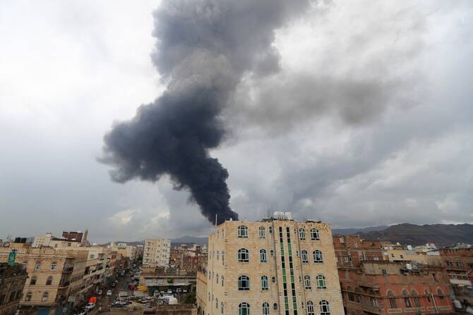 Israeli airstrikes on Yemen kill at least 35 people, Houthi officials say