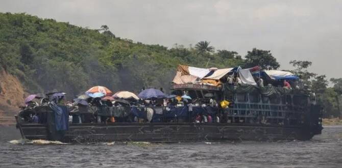 Boat capsizes in Congo, killing at least 86, most of them students