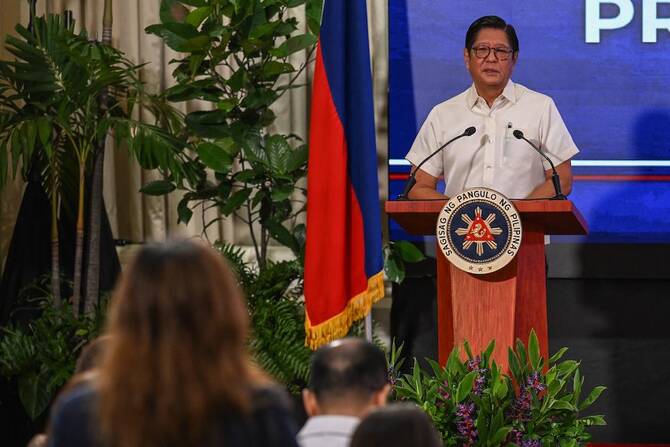 Philippine president supports public outrage over corruption but says protests should be peaceful