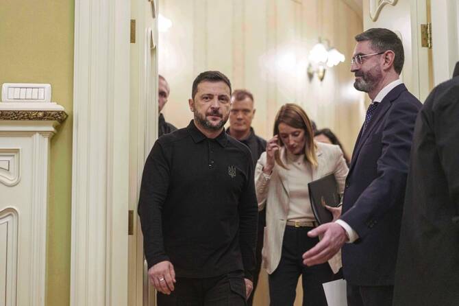 Russian missile and drone barrage kills 3, wounds dozens: Zelensky