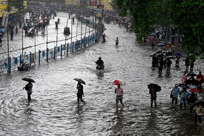 At least 12 dead as record rain floods India’s Kolkata