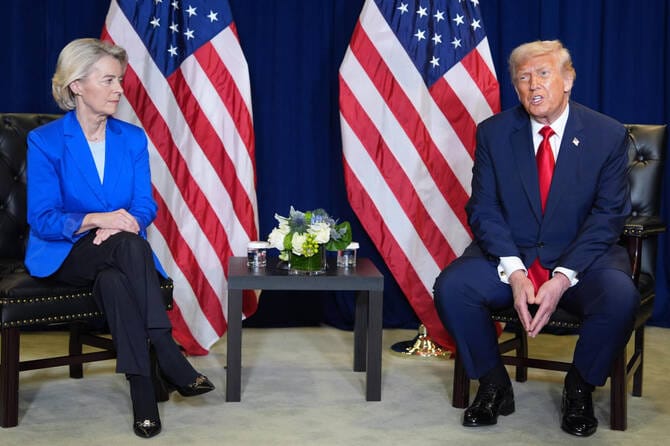 EU chief says discussed Russia’s airspace ‘provocations’ with Trump