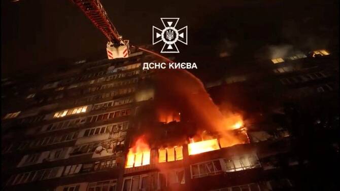 ‘Massive attack’ cuts power in Ukrainian capital