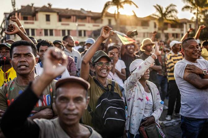Madagascar’s cornered president says sheltering in ‘safe space’