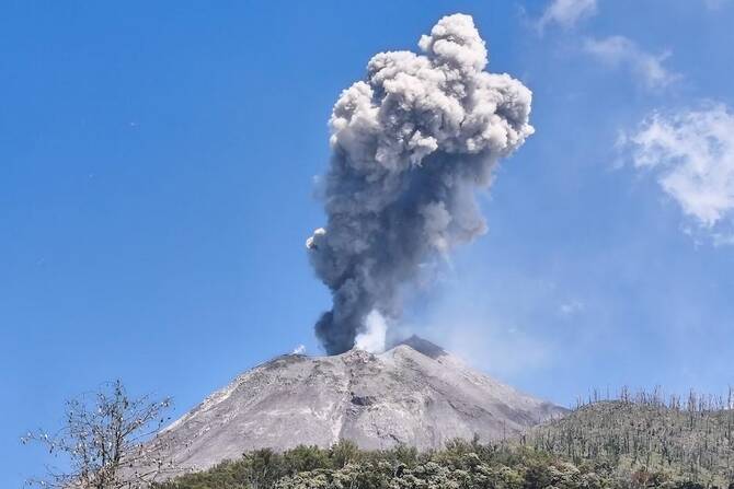 Indonesia’s Mount Lewotobi Laki-laki erupts, spewing ash 10km into the sky