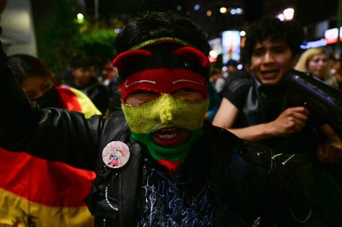 Hundreds protest election of Bolivia’s new president