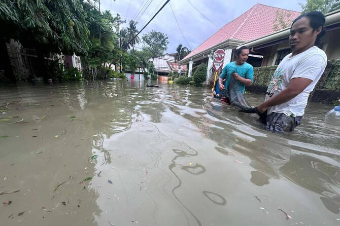 One dead as Typhoon Kalmaegi dumps heavy rains over central Philippines