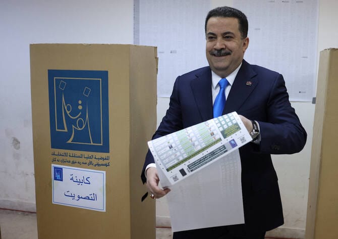 Coalition led by Iraqi PM Sudani comes first in Iraq’s election, two sources say