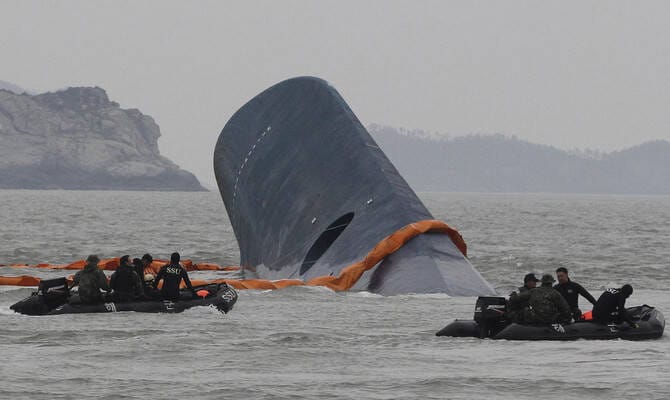 South Korean ferry with 267 on board stranded as rescue operation underway