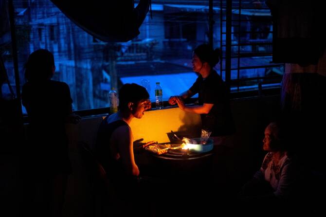 Thai family trapped by floods clings to furniture for 48 hours to survive