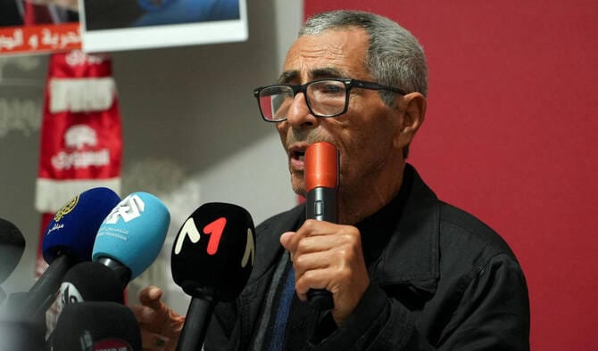 Tunisia opposition figure on hunger strike hospitalized: family