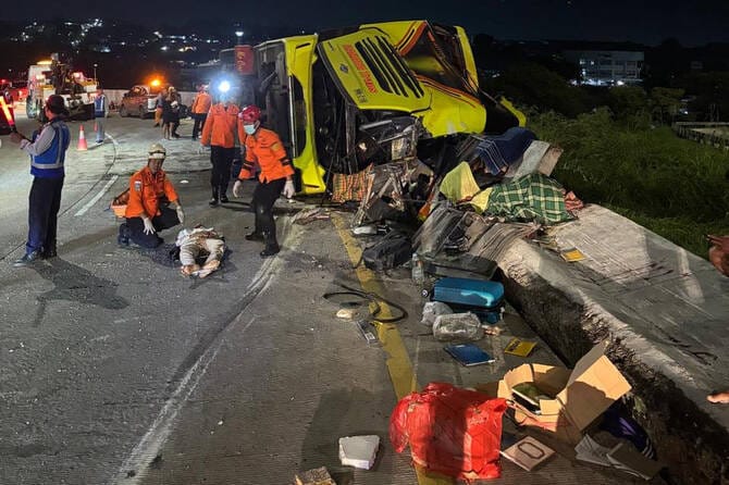 Passenger bus crash in Indonesia kills at least 16 people, official says