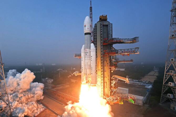 India marks ‘significant stride’ in space sector with launch of its heaviest satellite