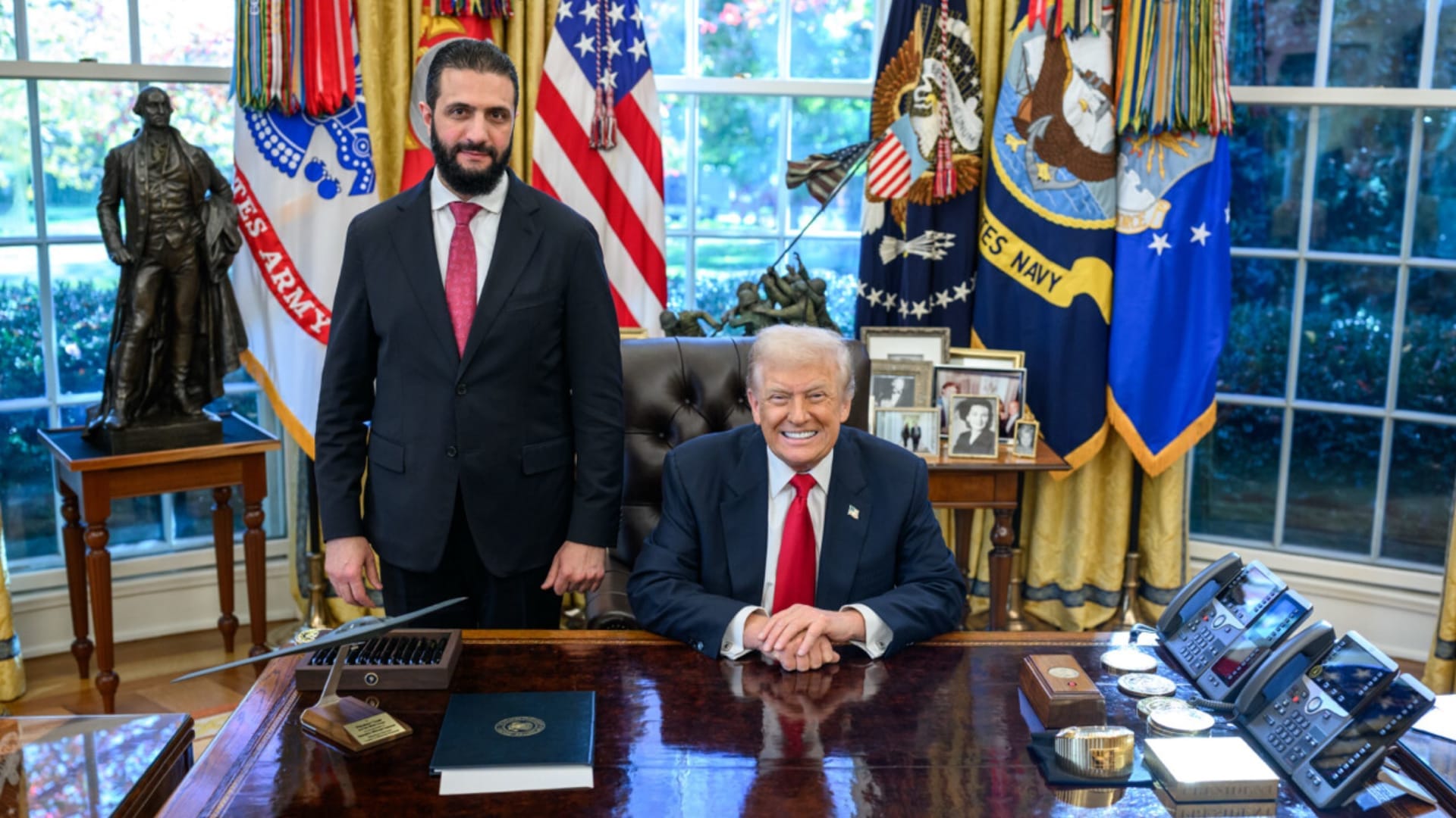 Al-Sharaa sends condolences to Trump on loss of 3 Americans