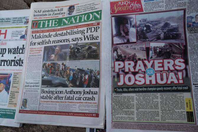 Nigeria police detain driver in fatal Joshua car crash