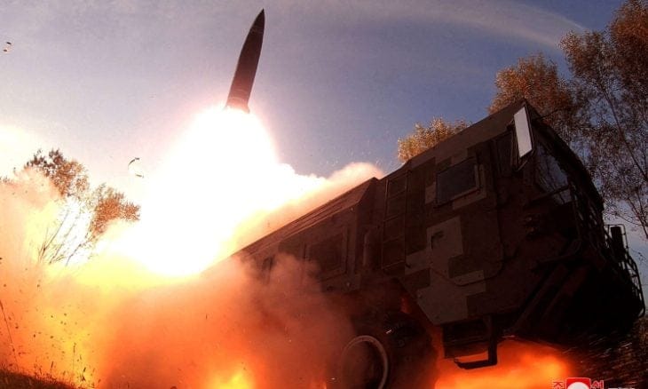 North Korea fires ballistic missiles toward the sea off its east coast
