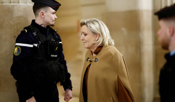 French prosecutors stick to demand for five-year ban for Le Pen